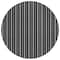 Homeroots 8' Black And Ivory Round Striped Washable Indoor Outdoor Area Rug 595849 - alternate 2