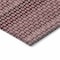 Homeroots 8' X 10' Red And Burgundy Striped Washable Indoor Outdoor Area Rug 610591 - alternate 3