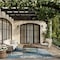 Homeroots 6' X 9' Navy Blue Floral Indoor Outdoor Area Rug 572888 - alternate 2