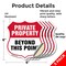 Signmission Private Property Shield Sign Private Pro, 6 inch X 6 inch, Vinyl Decal, 5PK SHI-D-5PACK-6-444 - alternate 3