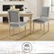 Homeroots Set of Two Gray and Brown Upholstered Linen Dining Side Chairs 535364 - alternate 1