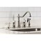 Kingston Brass Double-Handle Widespread Kitchen Faucet with Brass Sprayer, Polished Nickel KB1796BPLBS - alternate 3
