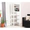 Homeroots 69" Cream Wood Five Tier Etagere Bookcase 630387 - alternate 2
