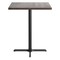 Flash Furniture Bennett 36 in Square Solid Wood Indoor Tabletop in Dark Brown with 30 in x 30 in Bar Height GSF-SQ36-DKBRN-T3030B-GG - alternate 5