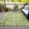 Homeroots 3' X 5' Lime Green And Ivory Abstract Washable Indoor Outdoor Area Rug 602713 - alternate 2