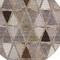 Homeroots 8' Brown Beige And Khaki Round Geometric Washable Indoor Outdoor Area Rug 583018 - alternate 2