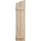 Ekena Millwork Hand Hewn 2 Board Joined Board-n-Batten w/Elliptical Top Faux Wood Shutters, 11W x 76H, PR SHUBJL11X76HHPR - alternate 3