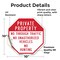 Signmission Private Property No Through Traffic, 10 Inch X 10 Inch, Vinyl Decal OC-D-10-156 - alternate 2