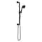 Brizo Litze Slide Bar Handshower with H2OKinetic Technology Matte Black/Luxe Steel 85735-BLSL - alternate 2