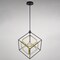 Vaxcel Anson 1L Integrated LED Geometric Matte Black and Gold Contemporary Pendant Light P0413 - alternate 3