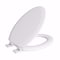 Jones Stephens White Premium Molded Wood Toilet Seat, Closed Front with Cover, QuicKlean, Elongated, 3PK C3B4E300AM - alternate 1