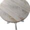 Homeroots 22" White Solid Wood and Metal Height Adjustable Round Pedestal End Table 632720 - alternate 3