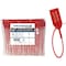 Kable Kontrol Pull Tight Cable Zip Tie Seals, Numbered Tamper Evident, 18in L, 50 Lbs Strength, 50Pcs, Red, 50PK CTPT-18-50-RD - alternate 1
