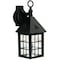 Homeroots Matte Black House Shaped Wall Light 398621 - alternate 2