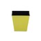 Homeroots 5in Yellow Recycled Plastic Indoor Outdoor Square Pot Planter 488263 - alternate 2