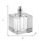 Homeroots Set of Two Clear And Silver Crystal Striped Pepper Shakers 375770 - alternate 2