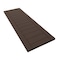 Ekena Millwork True Fit PVC Horizontal Slat Framed Modern Style Fixed Mount Shutters, Raisin Brown, 12W x 42H, PR TFP001HF12X042TB - alternate 3