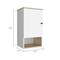 Homeroots 16" Natural Wood Floating Single Door Bathroom Vanity And Medicine Cabinet 543574 - alternate 2