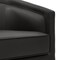 Flash Furniture Dean Club Style Commercial Barrel Accent Armchair, 360 Degree Swivel Metal Base and Sloped Armrests BS-AC22-064-BLKPU-GG - alternate 5