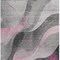 Homeroots 5' X 8' Pink Gray And Silver Abstract Washable Indoor Outdoor Area Rug 616761 - alternate 3