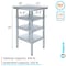 Amgood 24in D x 18in L Stainless Steel Table, Three Undershelves AMG WT-2418-3SH-Z - alternate 3