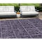 Homeroots 10' X 14' Purple Plum And Charcoal Medallion Washable Indoor Outdoor Area Rug 589313 - alternate 1