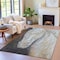 Homeroots 5' X 8' Ivory And Charcoal Animal Print Washable Indoor Outdoor Area Rug 630970 - alternate 3