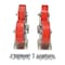 Vestil 6"X2" POLY-ON-STEEL CASTER KIT 4800 lb CAP, PK4 D-CK4-PU6-2 - alternate 2