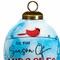 Homeroots Season of Miracles Wordings Snowman Hand Painted Mouth Blown Glass Ornament 477558 - alternate 2