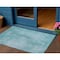 Homeroots 3' X 5' Aqua Teal Blue And Gray Abstract Washable Indoor Outdoor Area Rug 587254 - alternate 3