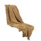 Homeroots 50" X 50" Camel Floral Cotton Woven Throw Blanket 518834 - alternate 3