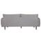 Homeroots 86" X 37" X 34" Oatmeal Polyester Sofa 374026 - alternate 2