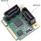 Syba Multimedia IO Crest Half Height 2 Port SATA III RAID Mini PCI-e 2.0 Card Half Size SATA Controller SI-MPE40095 - alternate 4