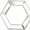 Homeroots 18" Silver Hexagon Glass Framed Accent Mirror 485000 - alternate 2