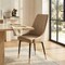 Leisuremod Allure Tufted PU Leather Side Dining Chair, Gold Accent Base AC52TP - alternate 2