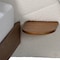 Baxton Studio Bernice Japandi Cream Boucle and Walnut Brown Wood Queen Bed 257-14059-ZORO - alternate 3