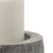 Homeroots 7" Gray Distressed Abstract Ceramic Tabletop Pillar Candle Holder 608560 - alternate 2