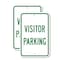Signmission Visitor Parking, 18'' X 24'' 2 Signs, Heavy Gauge Aluminum, 2PK A-1824-2PACK-2989 - alternate 1