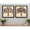 Homeroots Set Of Two Family Trees Black Framed Print Wall Art, 2PK 405707 - alternate 2