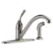 Delta 134-/ 100-/ 300-/ 400 Series Single Handle Kitchen Faucet with Spray 400-SS-DST - alternate 2
