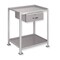 Pucel Utility Table, 23 in W x 31 in H x 24 in D, Two Shelves with 1 Drawer, 3 in Casters Light Blue TU-2324-2-1D-C3 - alternate 1