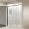 Fab Glass And Mirror Bypass Sliding Tub Shower Door Sorrento Economy Series Adjustable 56in-60in Width 62in Height - Se SHSO60X62BN - alternate 4