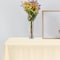 Smarty Had A Party 54 x 108 Ivory Rectangular Disposable Plastic Tablecloths 96 Tablecloths, 96PK 813270-IV-CASE - alternate 3