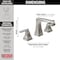 Delta Ashlyn Two Handle Widespread Bathroom Faucet with EZ Anchor 3564-SSMPU-DST - alternate 3