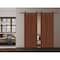 Sartodoors Modern Double Barn Door 56 x 84 inches, BASIC 3001 Walnut Franko, 13FT Rail Track Set, Solid Pane BASIC3001DB-GOFR-5684 - alternate 2