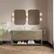 James Martin Vanities Lucian 72" Double Vanity, Pebble Oak, w/ 3 CM Siberian Silestone Widespread Top D704-V72-PBO-WSFR - alternate 2