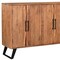Homeroots 69" Brown Solid Wood Live Edge Sideboard with Six Doors 634312 - alternate 3