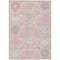 Homeroots 3' X 5' Pink Ivory And Gray Damask Washable Indoor Outdoor Area Rug 599442 - alternate 4