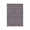Homeroots 8' X 10' Purple Beige And Taupe Floral Washable Indoor Outdoor Area Rug 582305 - alternate 2