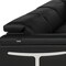 Homeroots Black Italian Leather Power Reclining U Shaped Eight Piece Corner Sectional With Console 634685 - alternate 4